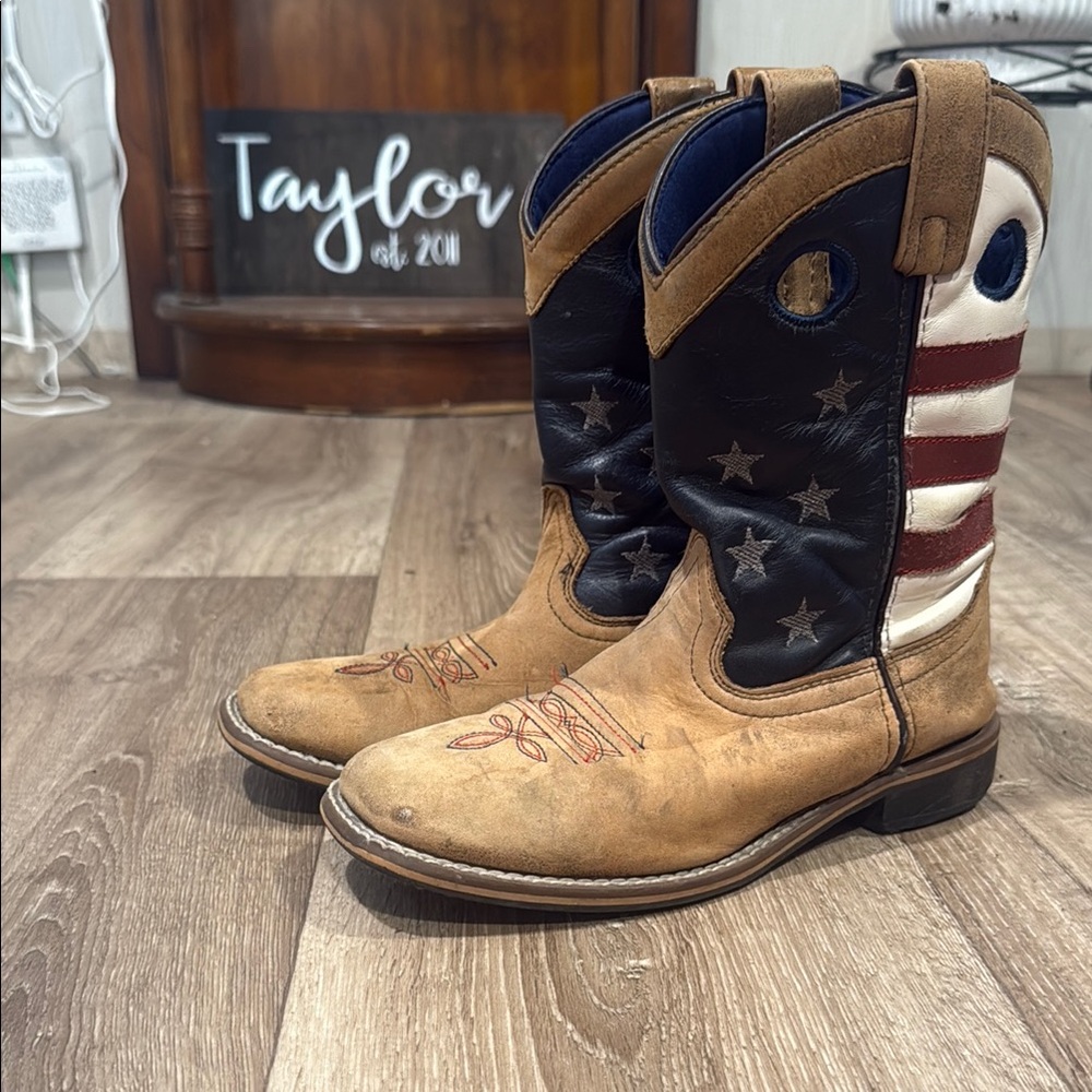 Kids Patriotic Cowboy Boots
